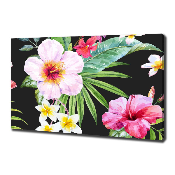 Print pe canvas flori Hawaii