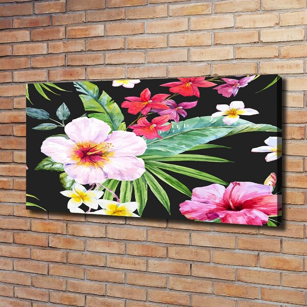 Print pe canvas flori Hawaii