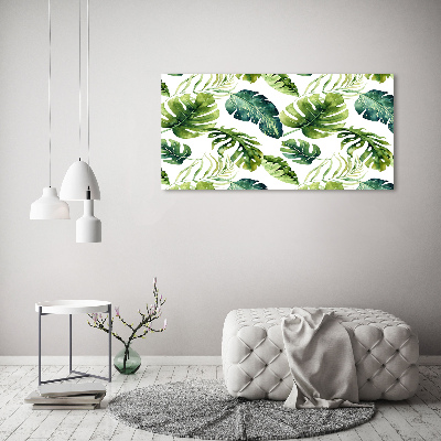 Tablou pe pânză canvas frunze tropicale