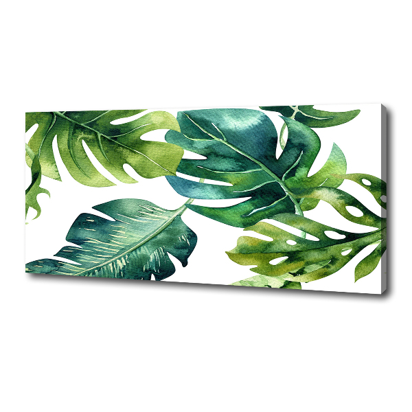 Print pe pânză frunze tropicale