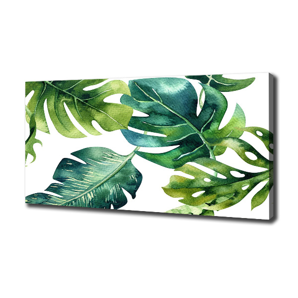 Print pe pânză frunze tropicale