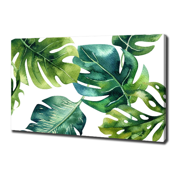 Print pe pânză frunze tropicale