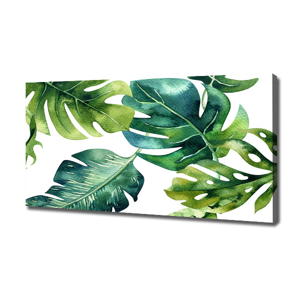 Print pe pânză frunze tropicale