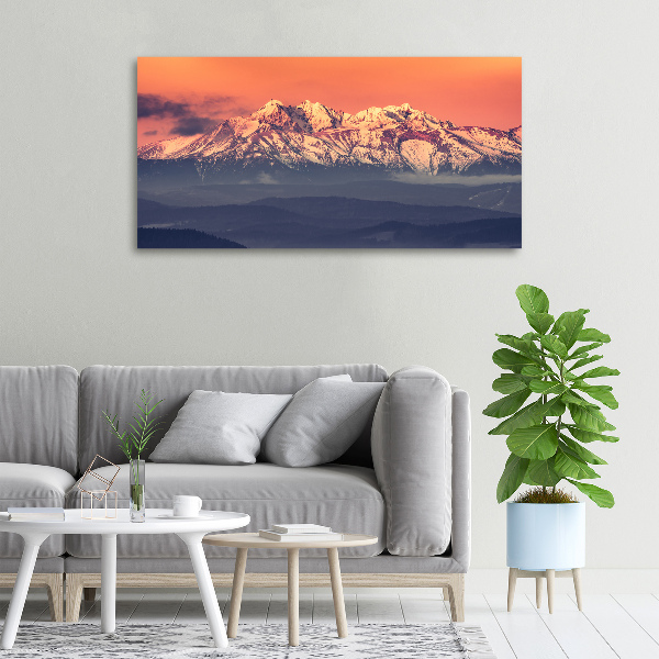 Tablou canvas Sunrise Tatry