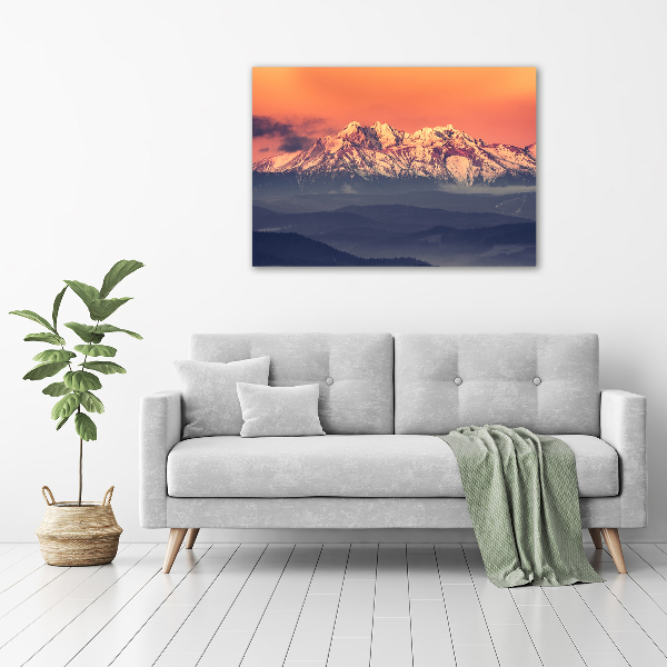 Tablou canvas Sunrise Tatry