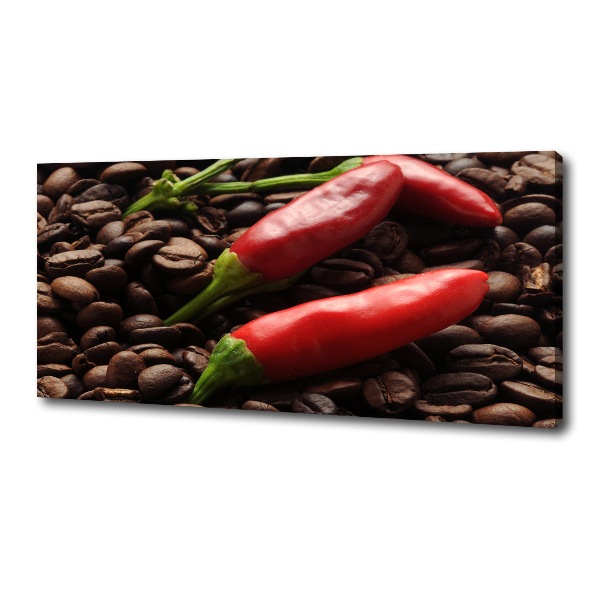 Imprimare tablou canvas Chilli și cafea