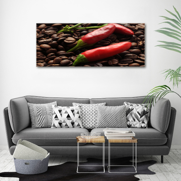 Imprimare tablou canvas Chilli și cafea