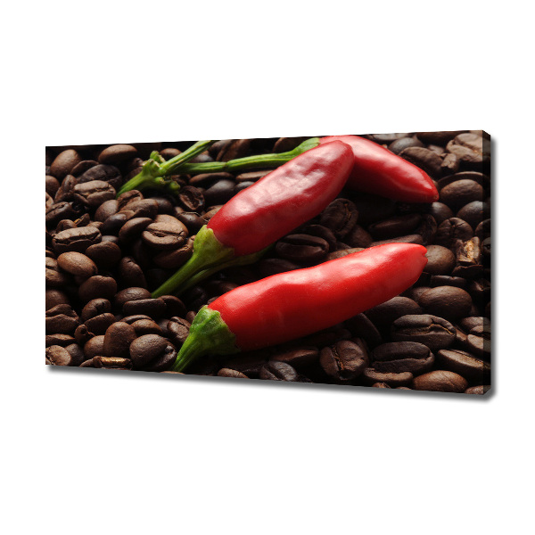 Imprimare tablou canvas Chilli și cafea