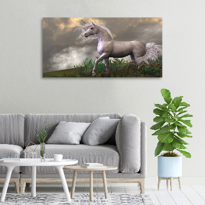 Pictură pe pânză unicorn gri