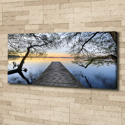 Print pe canvas Pier pe lac