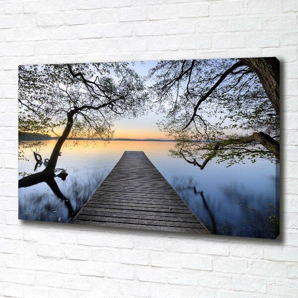 Print pe canvas Pier pe lac