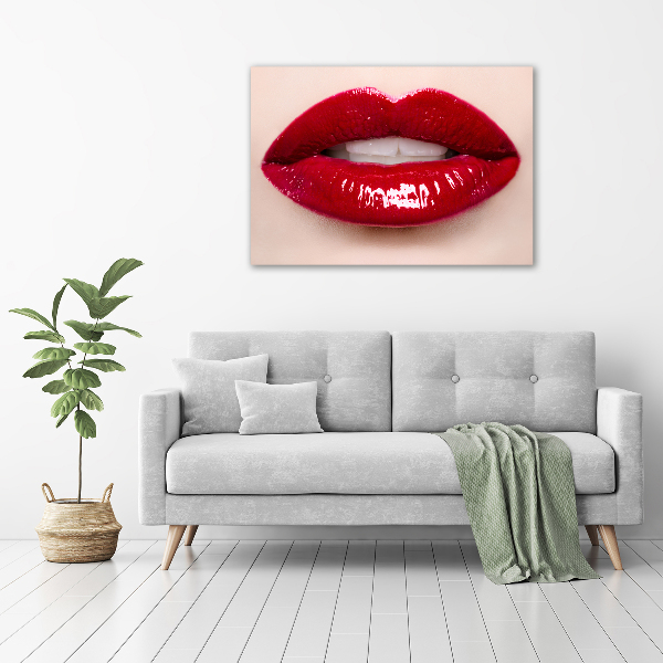 Tablou canvas buze rosii