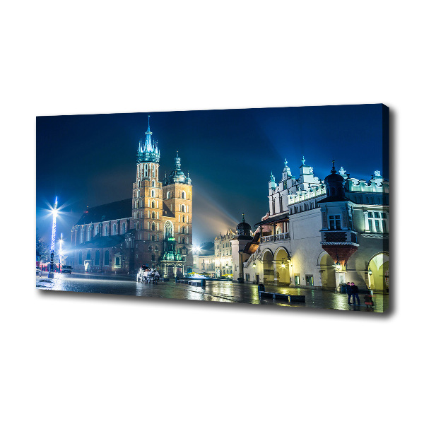 Imprimare tablou canvas Cracovia noaptea