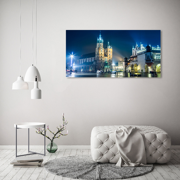 Imprimare tablou canvas Cracovia noaptea