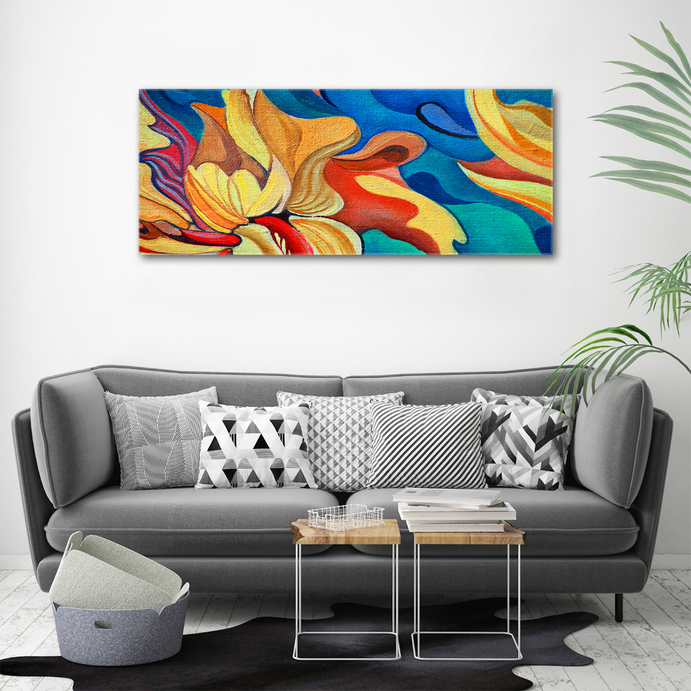 Print pe canvas floare abstract