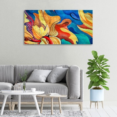 Print pe canvas floare abstract