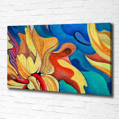 Print pe canvas floare abstract