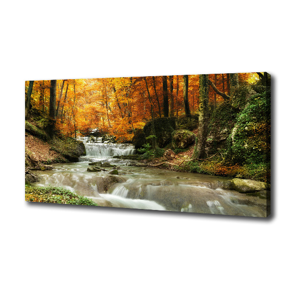 Pictură pe pânză Cascada din pădure