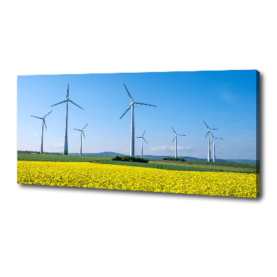 Imprimare tablou canvas Windmills pe teren