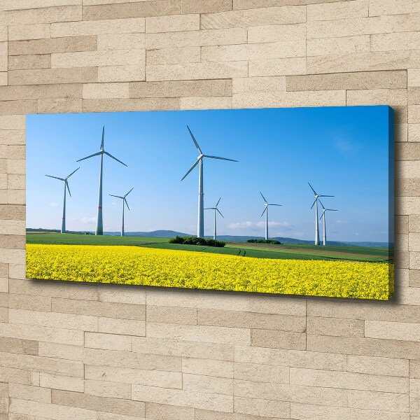 Imprimare tablou canvas Windmills pe teren