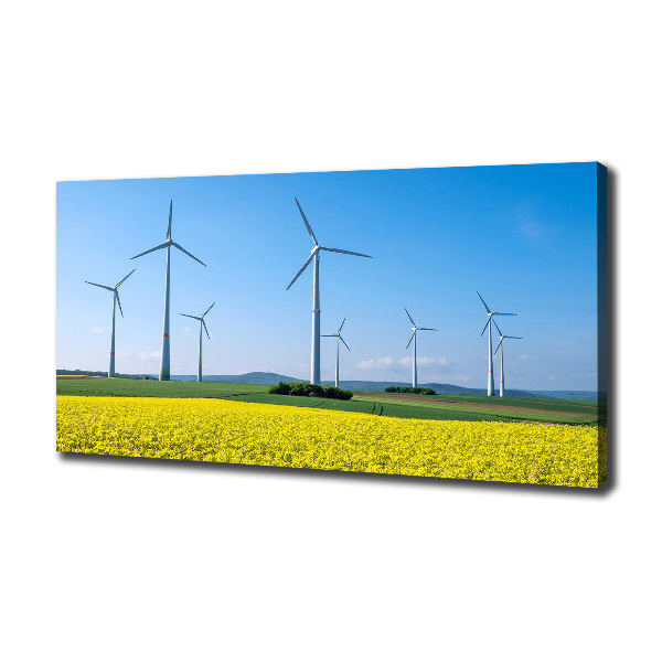 Imprimare tablou canvas Windmills pe teren