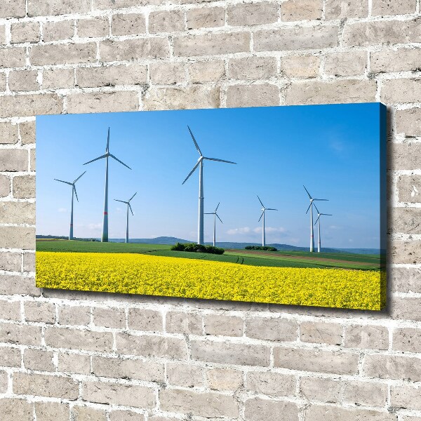 Imprimare tablou canvas Windmills pe teren