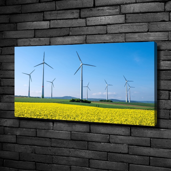 Imprimare tablou canvas Windmills pe teren