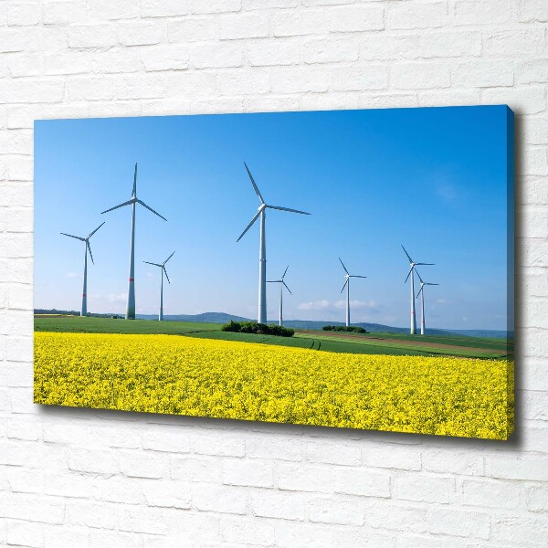 Imprimare tablou canvas Windmills pe teren