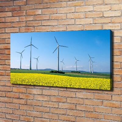 Imprimare tablou canvas Windmills pe teren