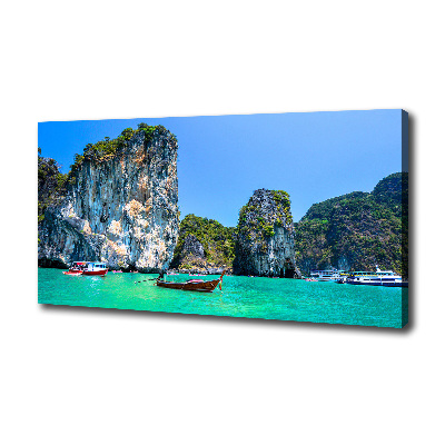 Print pe canvas barci Thailanda