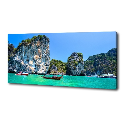 Print pe canvas barci Thailanda