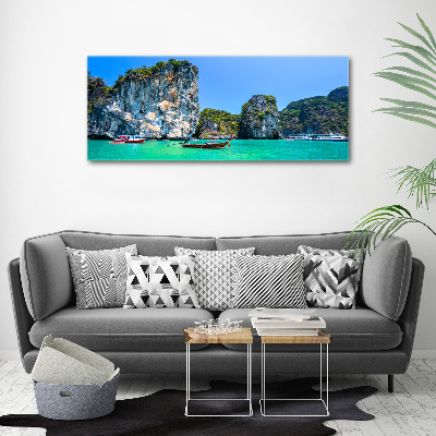 Print pe canvas barci Thailanda