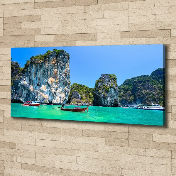 Print pe canvas barci Thailanda