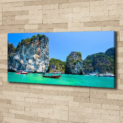 Print pe canvas barci Thailanda