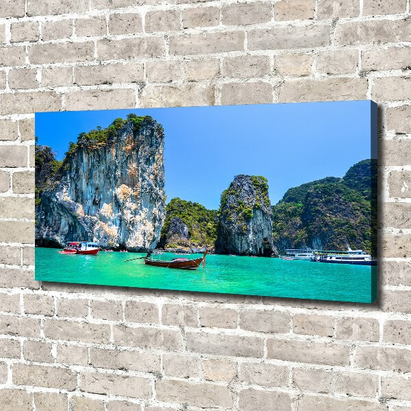 Print pe canvas barci Thailanda