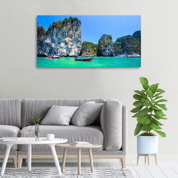 Print pe canvas barci Thailanda