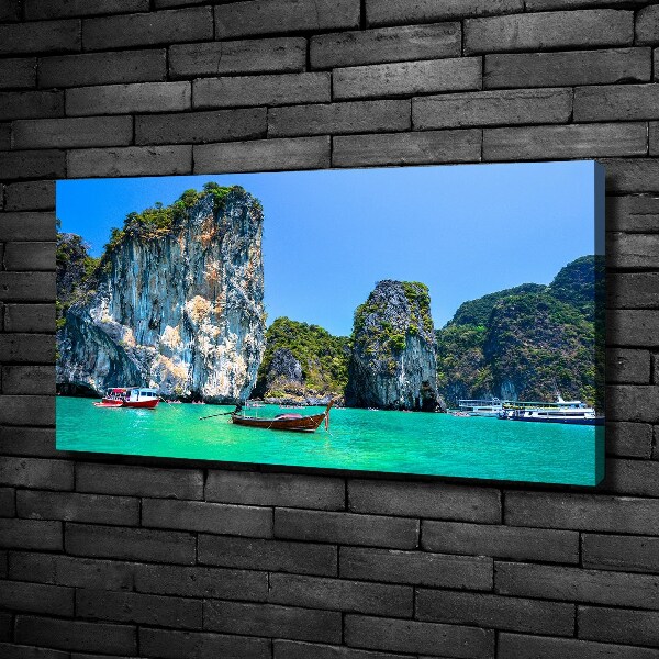 Print pe canvas barci Thailanda