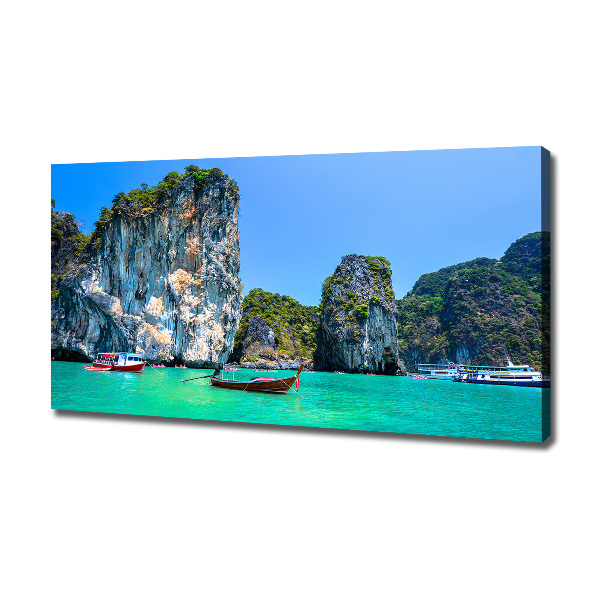 Print pe canvas barci Thailanda