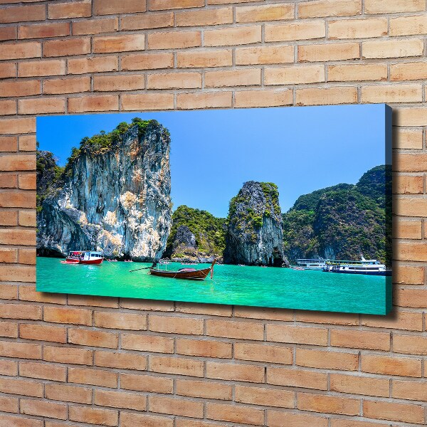 Print pe canvas barci Thailanda