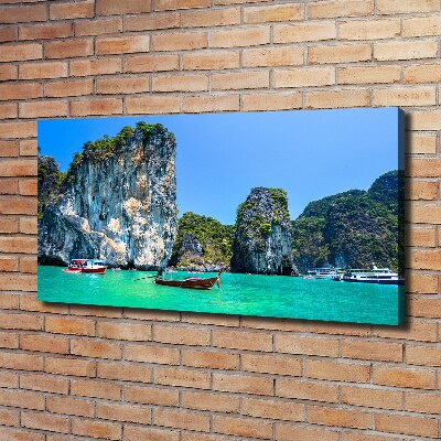 Print pe canvas barci Thailanda