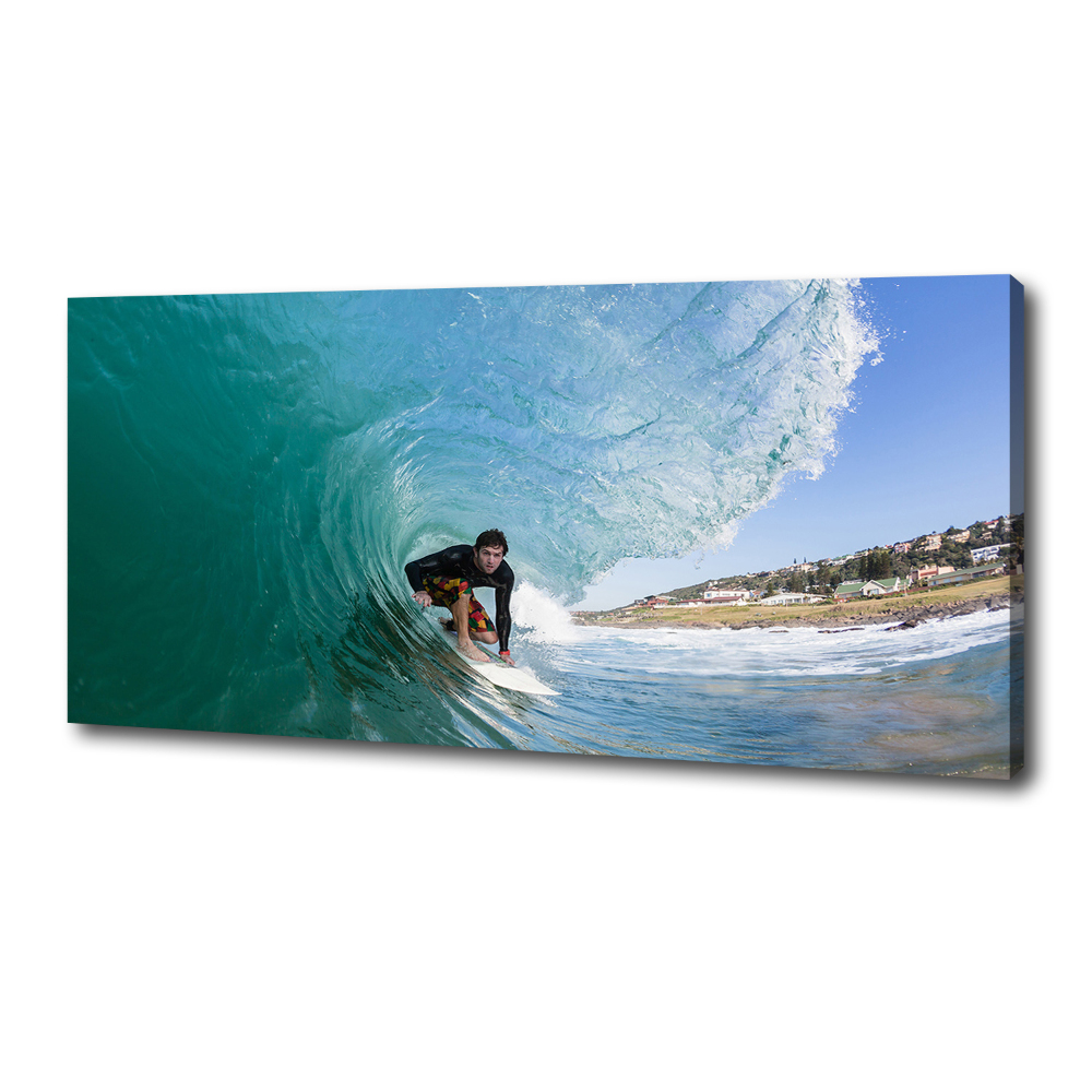 Tablou canvas Surfer pe val