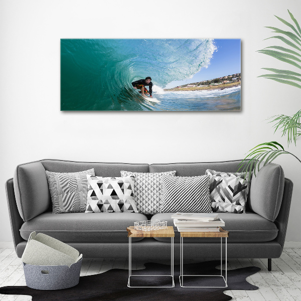 Tablou canvas Surfer pe val