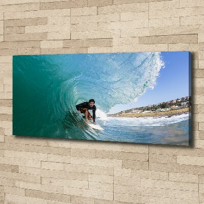 Tablou canvas Surfer pe val