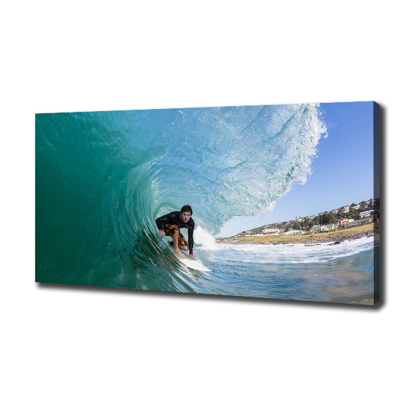 Tablou canvas Surfer pe val