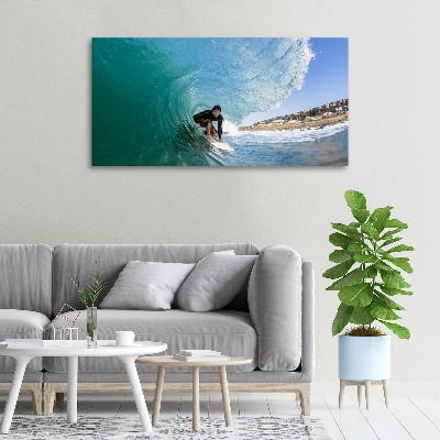 Tablou canvas Surfer pe val