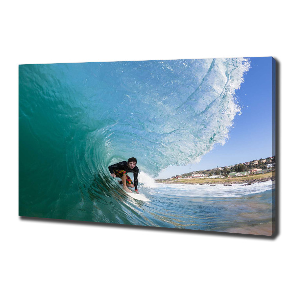 Tablou canvas Surfer pe val