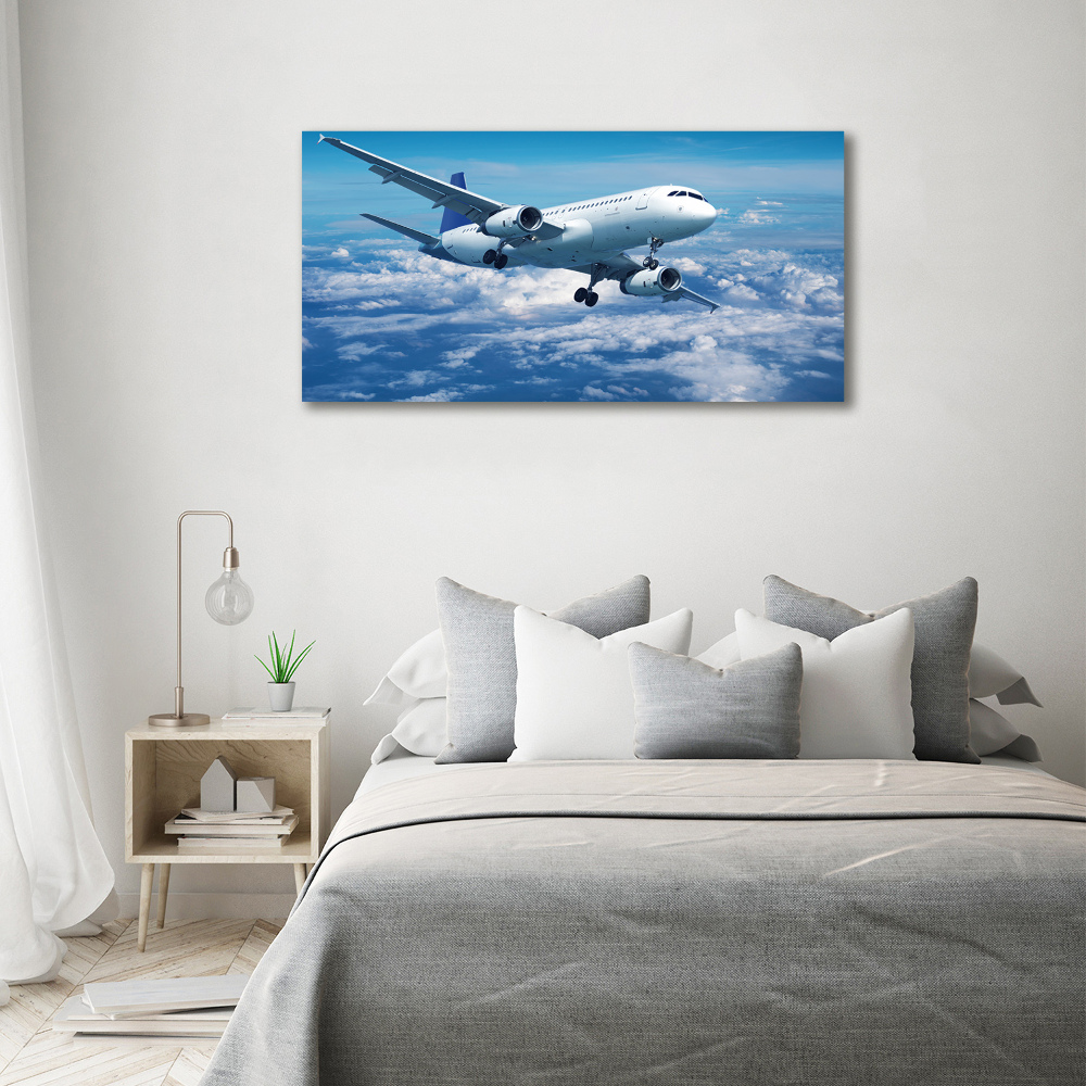 Imprimare tablou canvas Avionul în nori