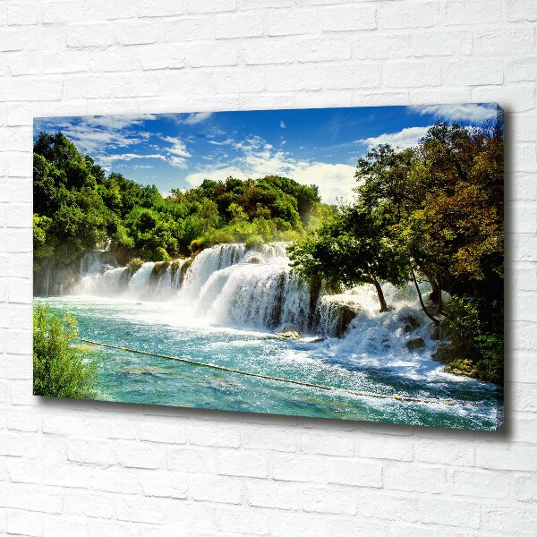 Tablou pe pânză canvas cascada Krka