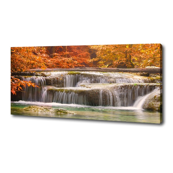 Tablou pe pânză canvas Cascada în toamna