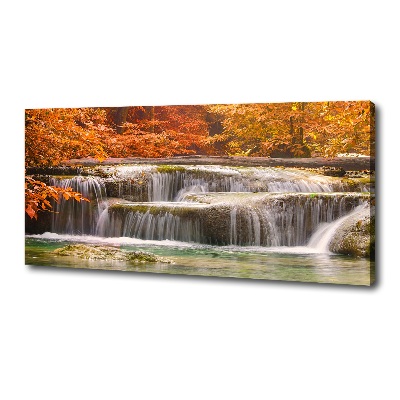 Tablou pe pânză canvas Cascada în toamna